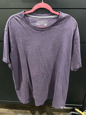 Eddie Bauer Men's Short Sleeve Crewneck Tee - Purple